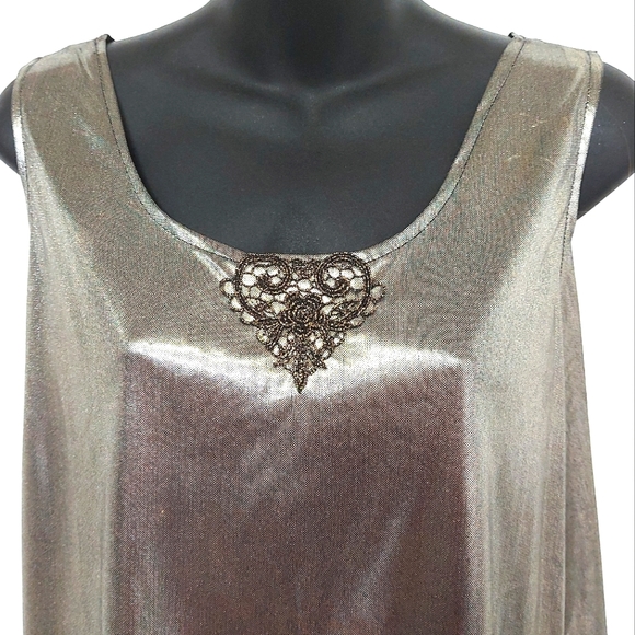 3 for $25- Gold Camisole Top, Size Large - Picture 7 of 13